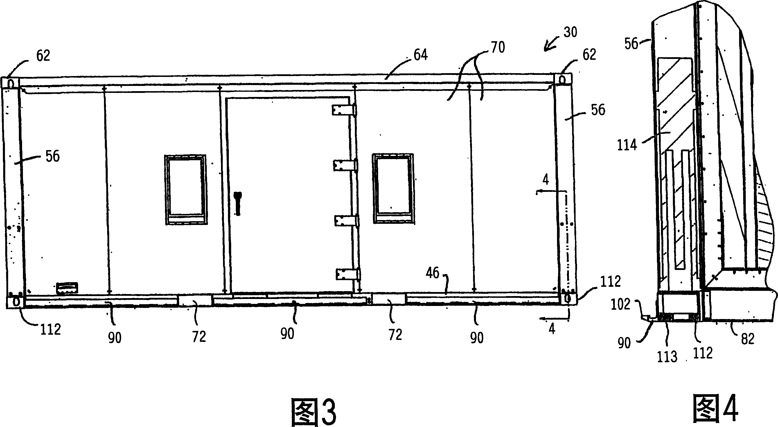 Air transportable iso container