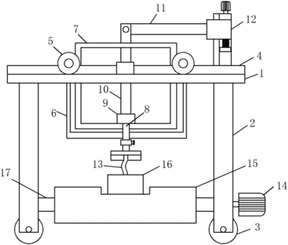 Pouring device of engine main bearing cover