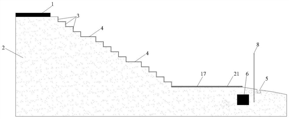 Construction method of widening high-fill subgrade with foam light soil