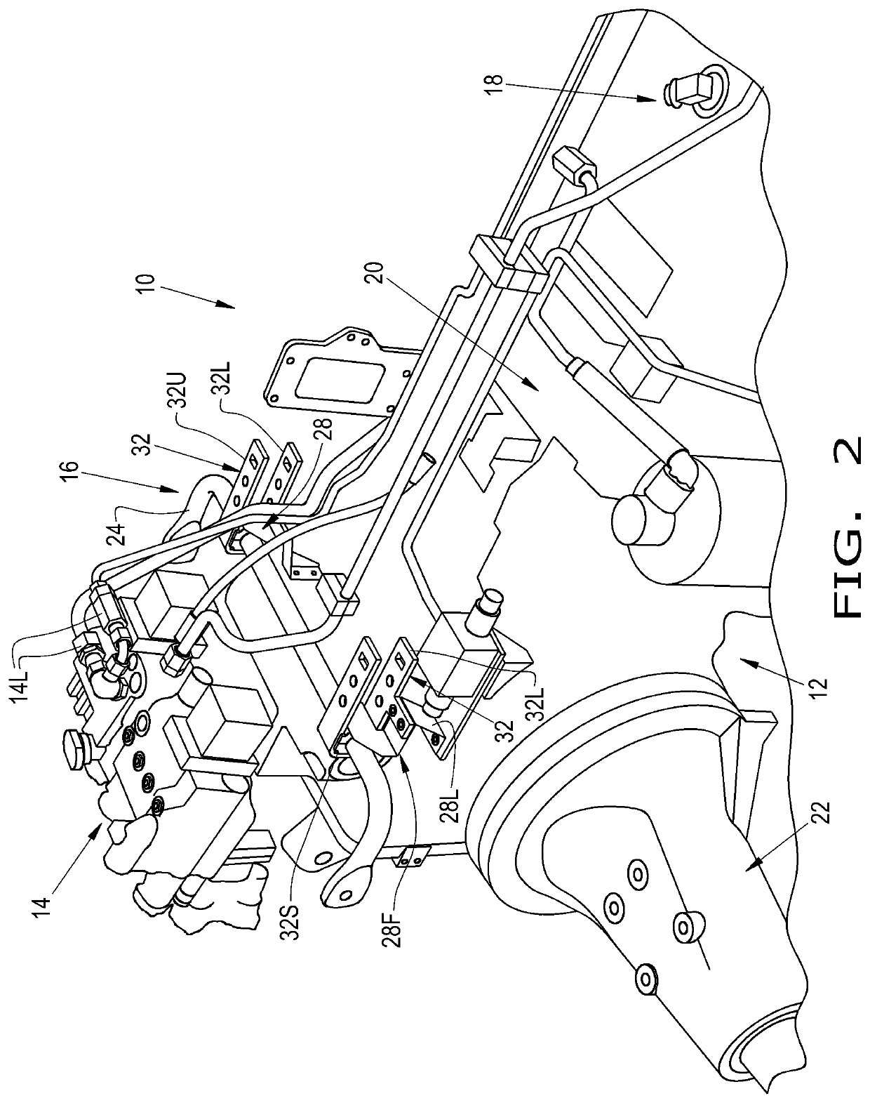 Semi-active cab suspension assembly method