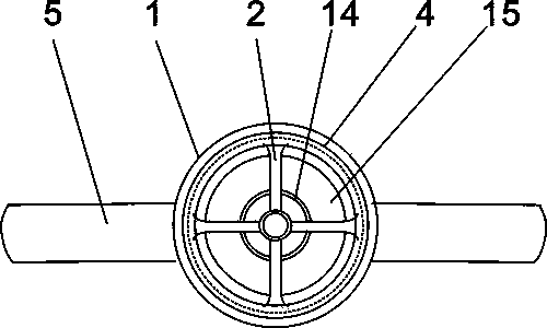 Bamboo-splitting tool capable of removing inner bamboo joints and centering