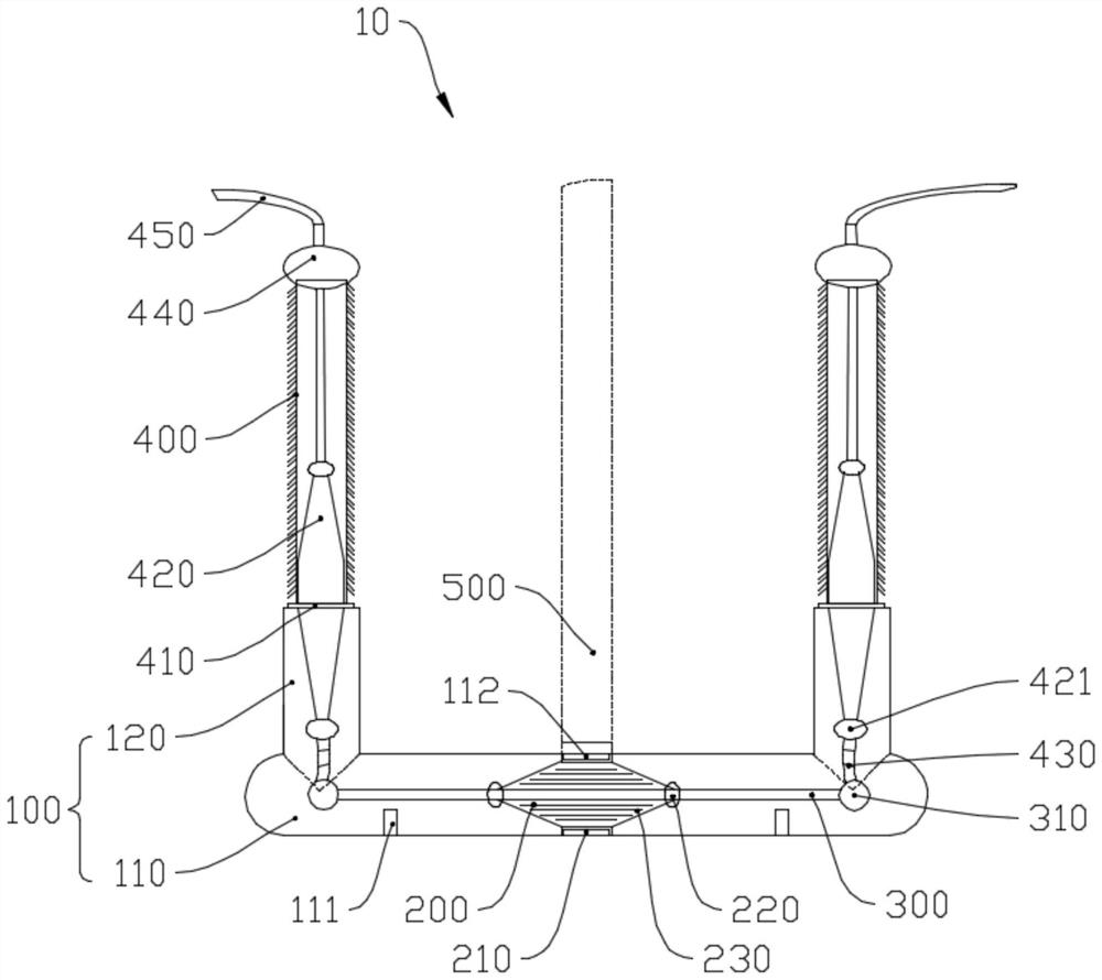 Direct-current valve hall wall bushing structure