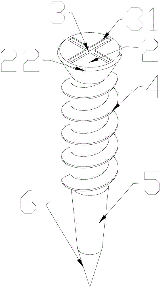 Practical cross recessed screw