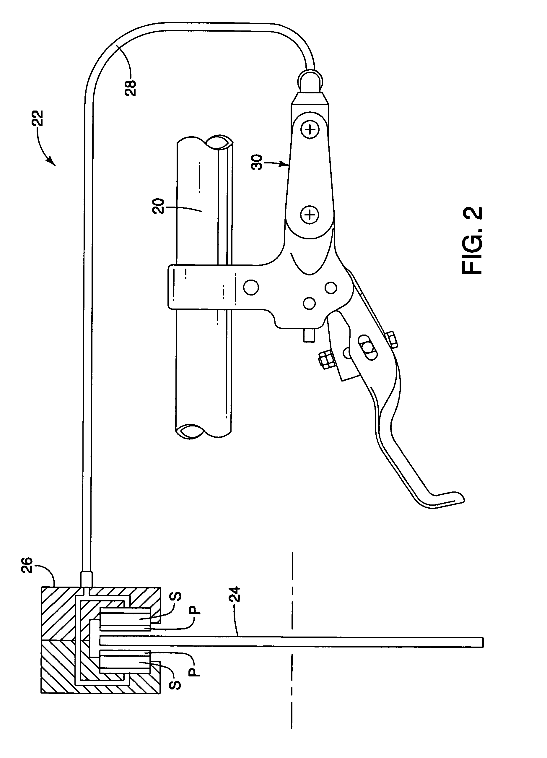 Bicycle hydraulic brake actuation device