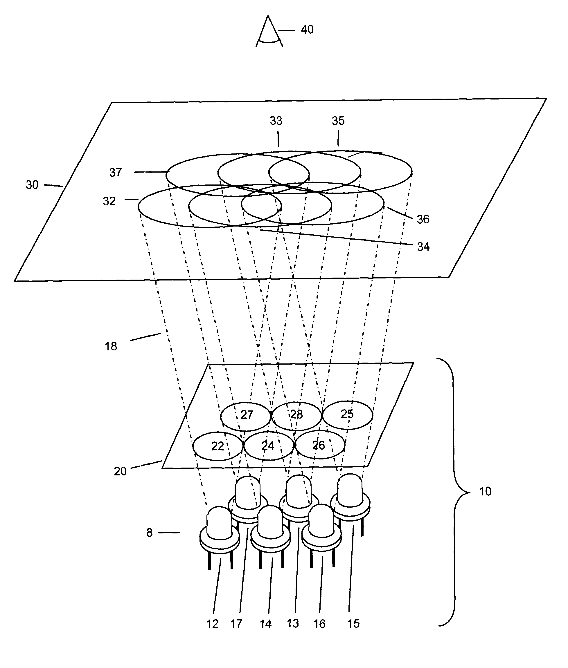 Light emitting diode illumination display