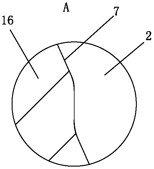 Mechanism used for separating product from fixed mould and capable of limiting slide block by adopting perpendicular locking surface for fixed mould and deep rib