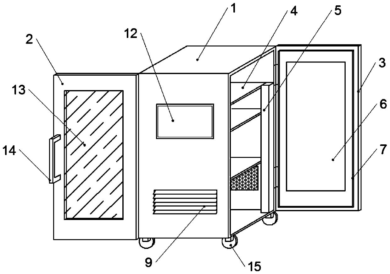 Dustproof cabinet for computer system