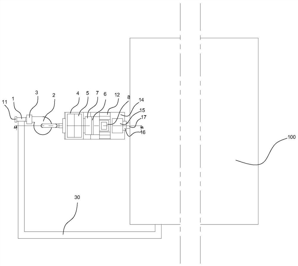 Air purification device for hospital