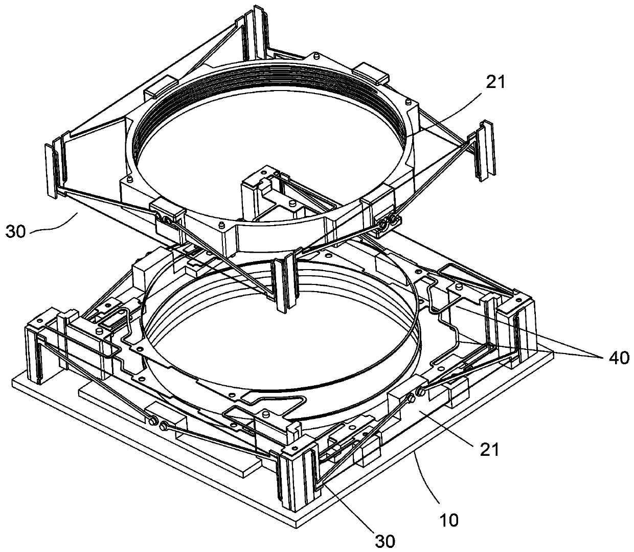 Actuating motor device and camera assembly