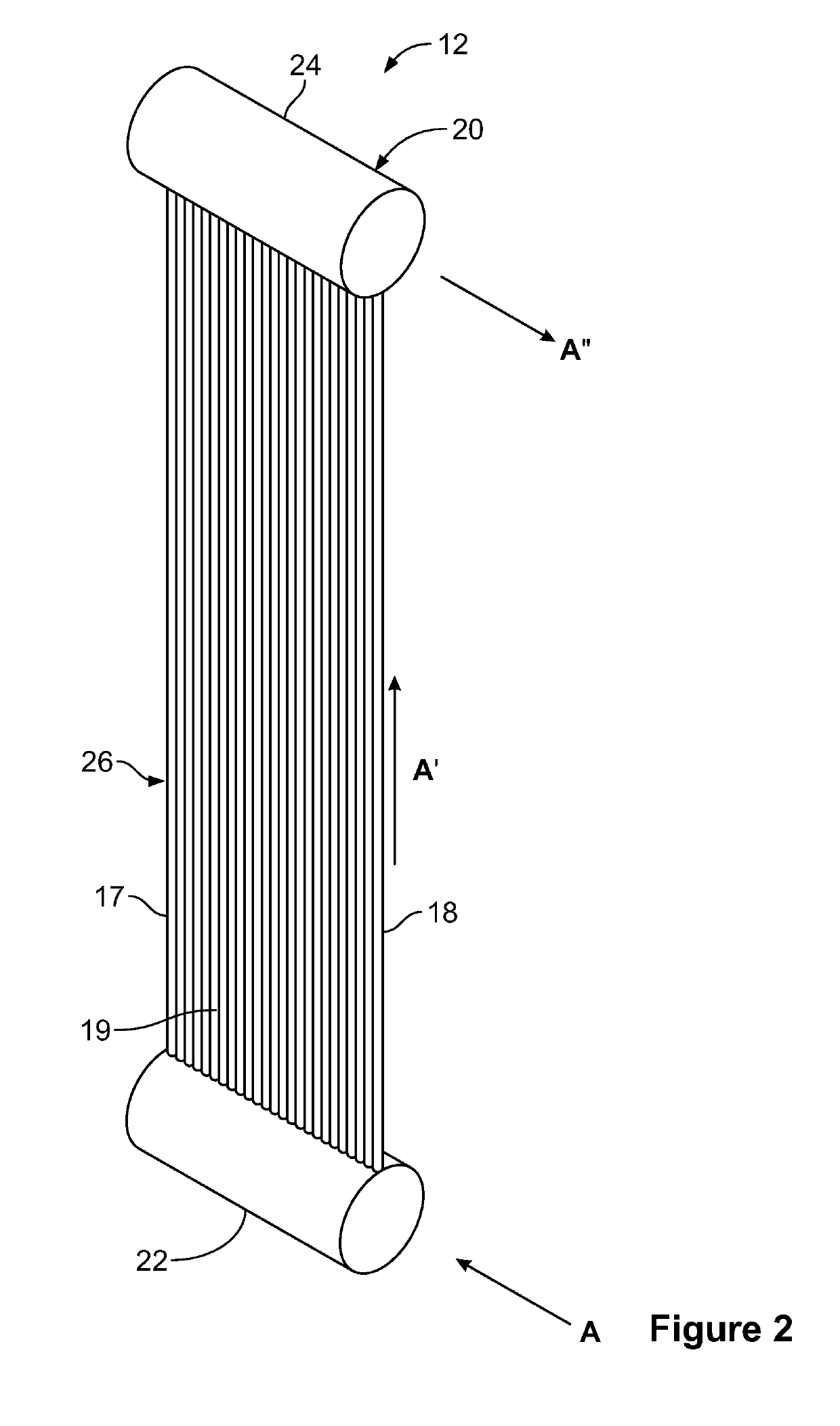 Bladed solar thermal receivers for concentrating solar power