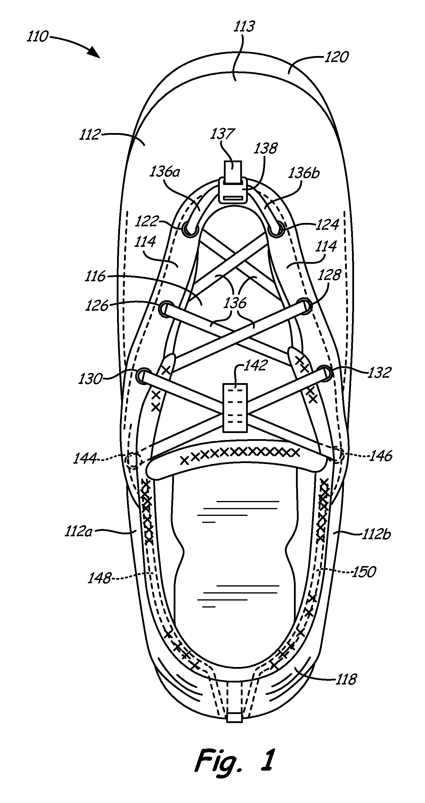 Automated tightening shoe