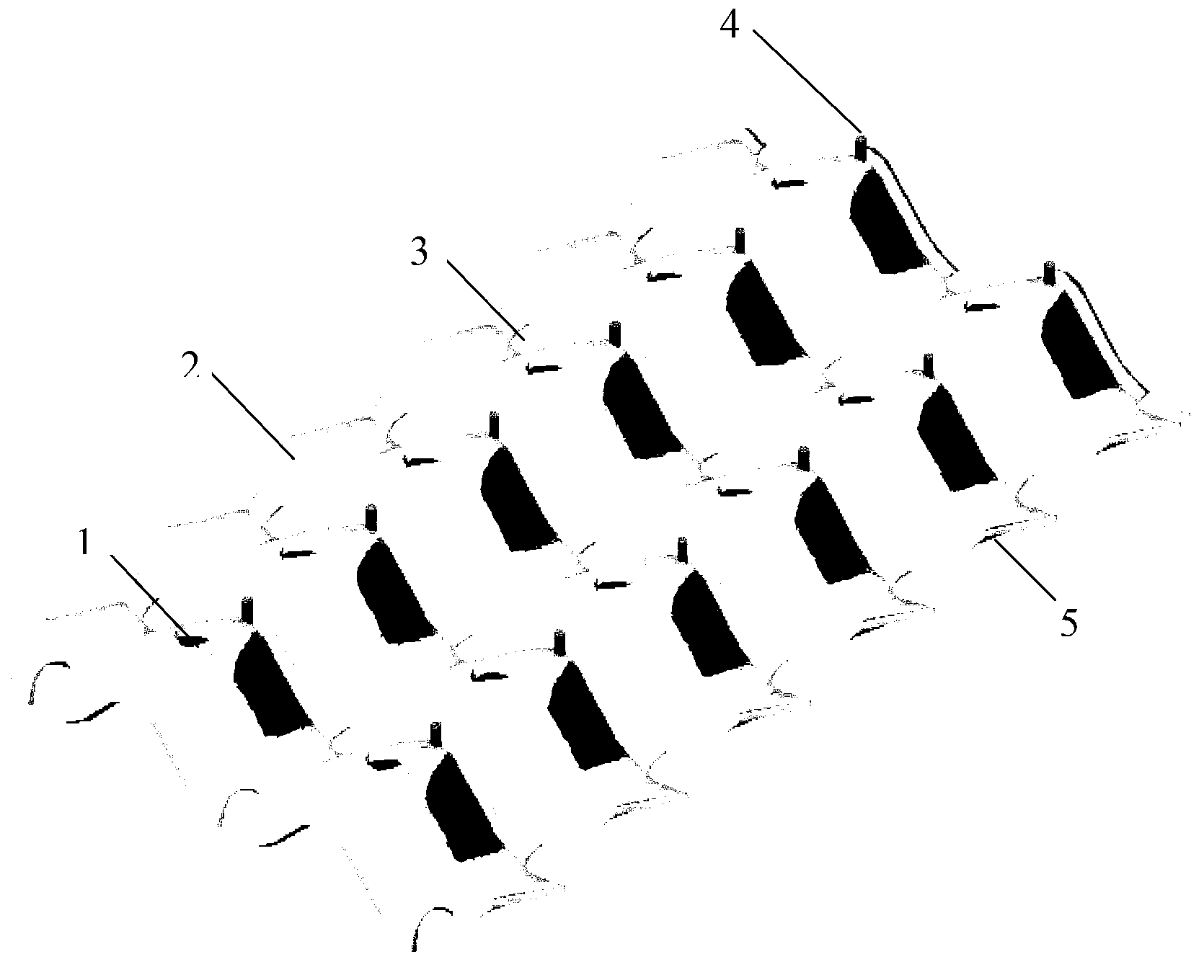 Physical demulsifying and coalescing and oil-water separating method for oil-water emulsion under micro-electric field effect