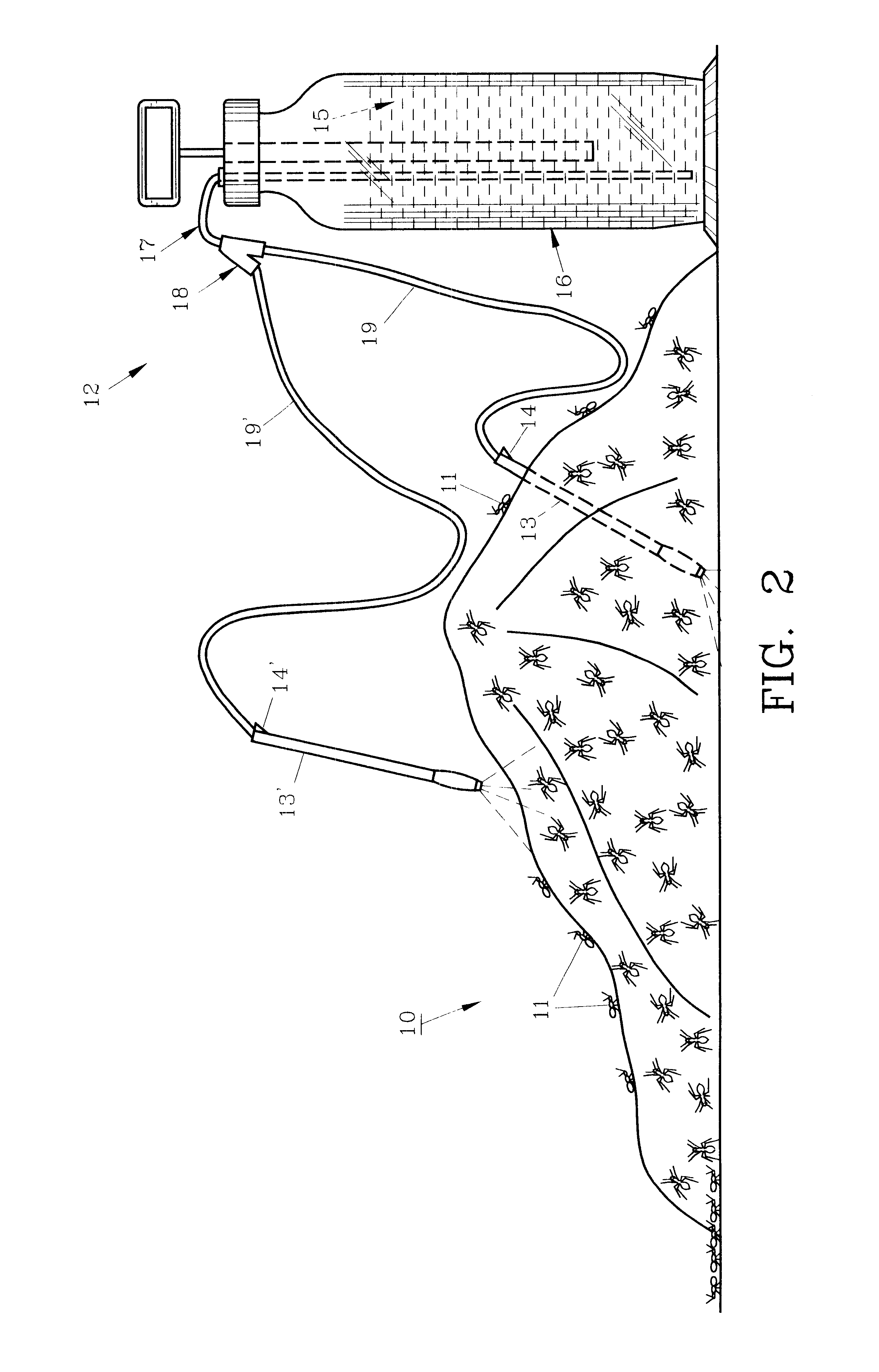 Insect eradicator and method