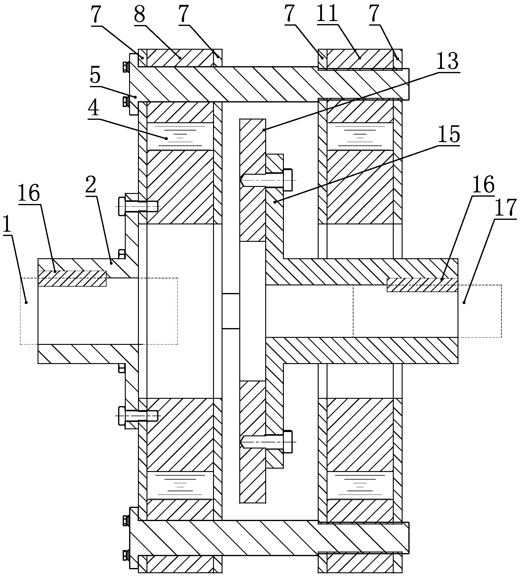 Disc-shaped rotary-plate permanent magnetic coupler