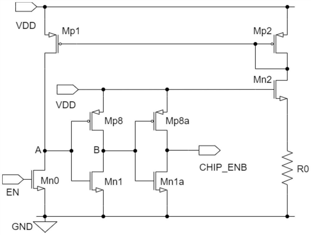 Circuit for preventing power supply voltage from influencing turn-off time delay