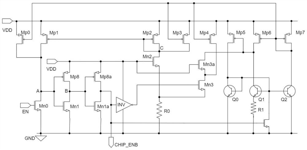 Circuit for preventing power supply voltage from influencing turn-off time delay