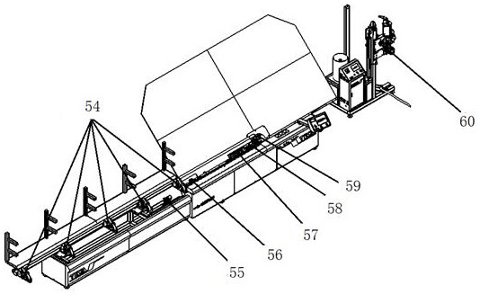 Inflatable glass aluminum strip production line