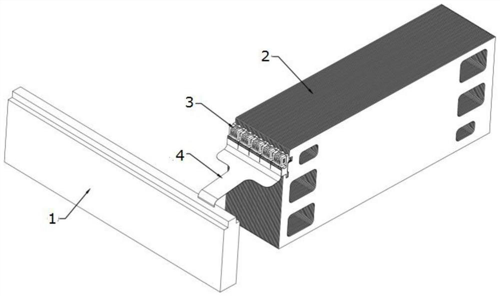 FPC flexible wire harness connecting plate structure for fuel cell stack inspection