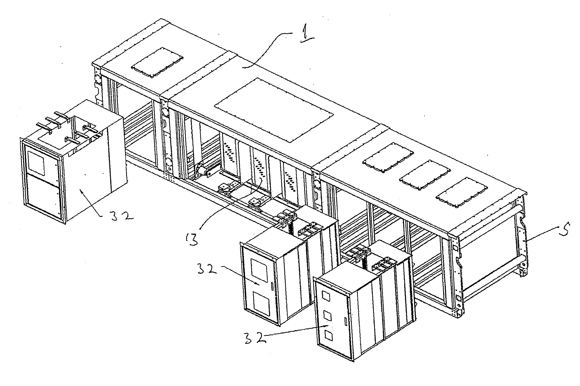 Modular skid frame