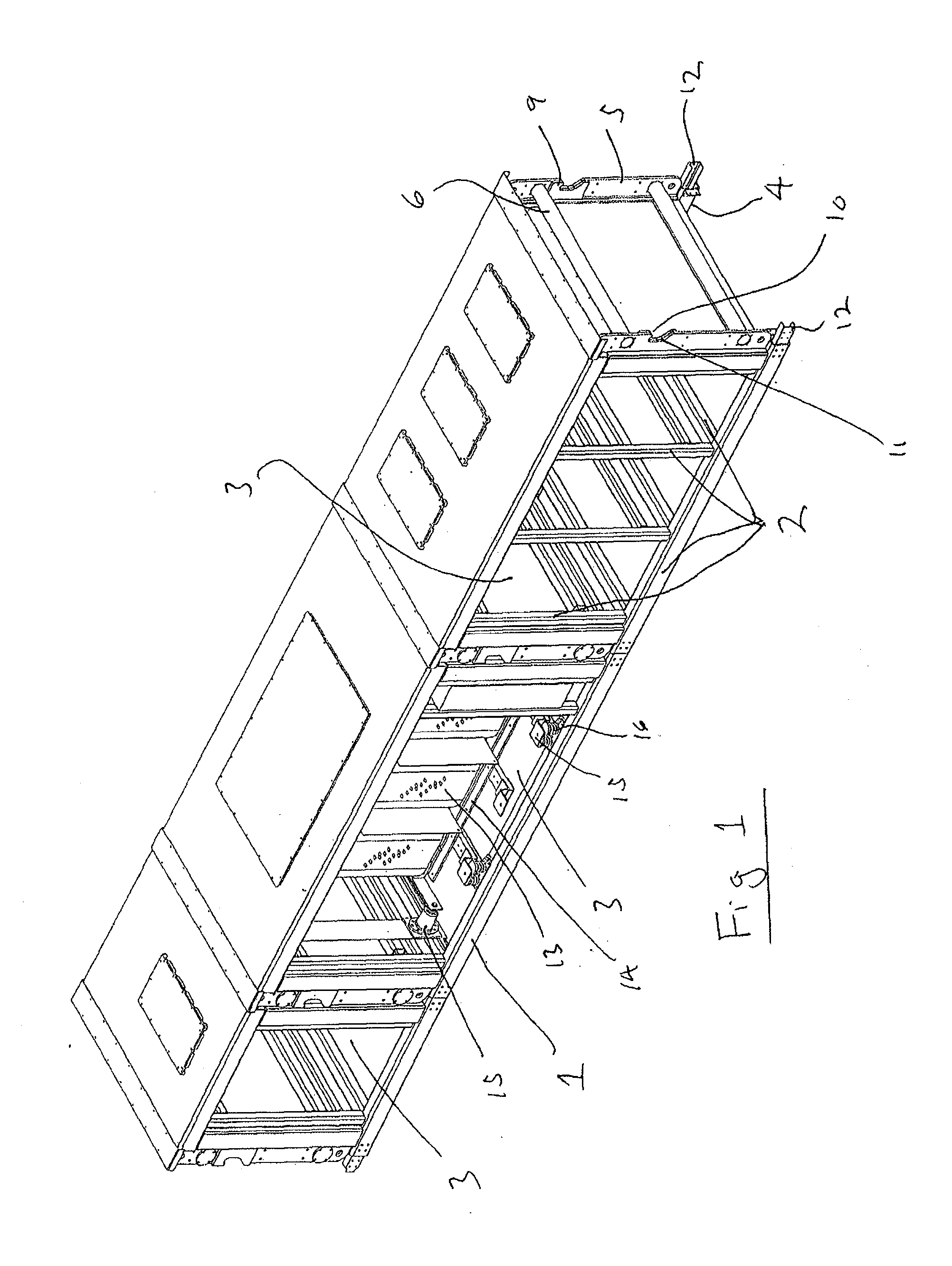 Modular skid frame