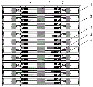 Integrated tuned mass damping wall