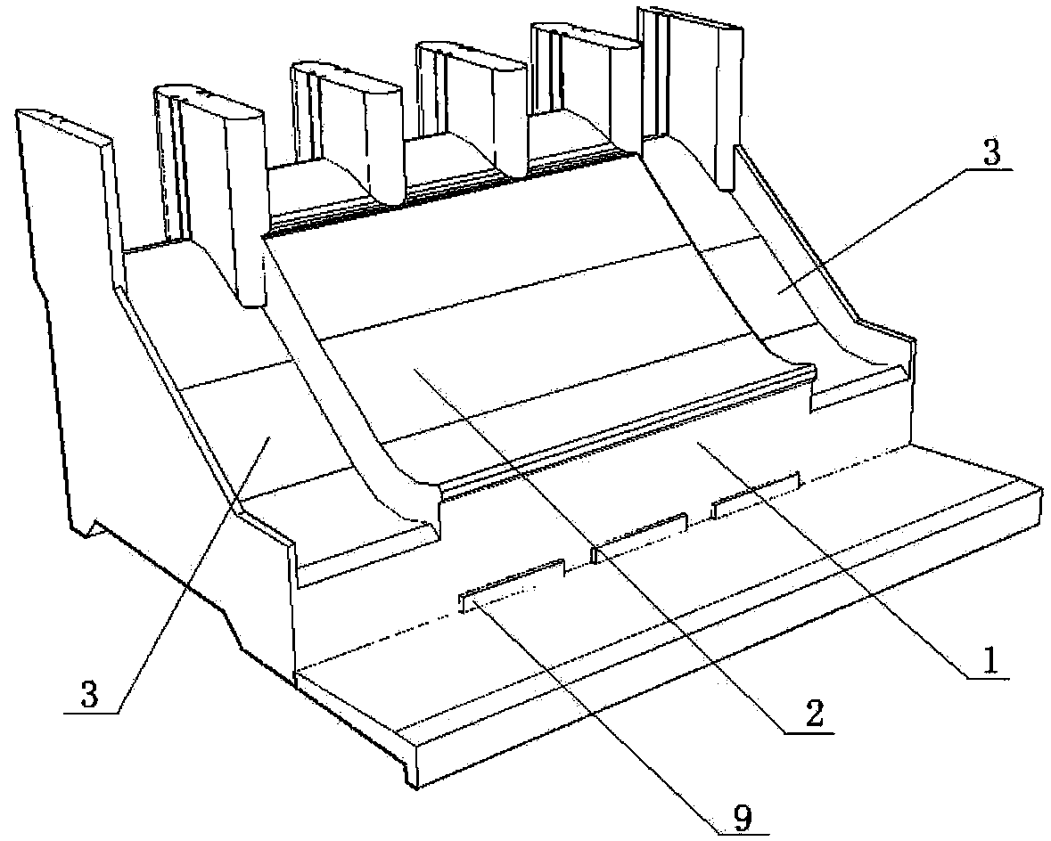 Flood discharge and power generation energy dissipation hydropower station