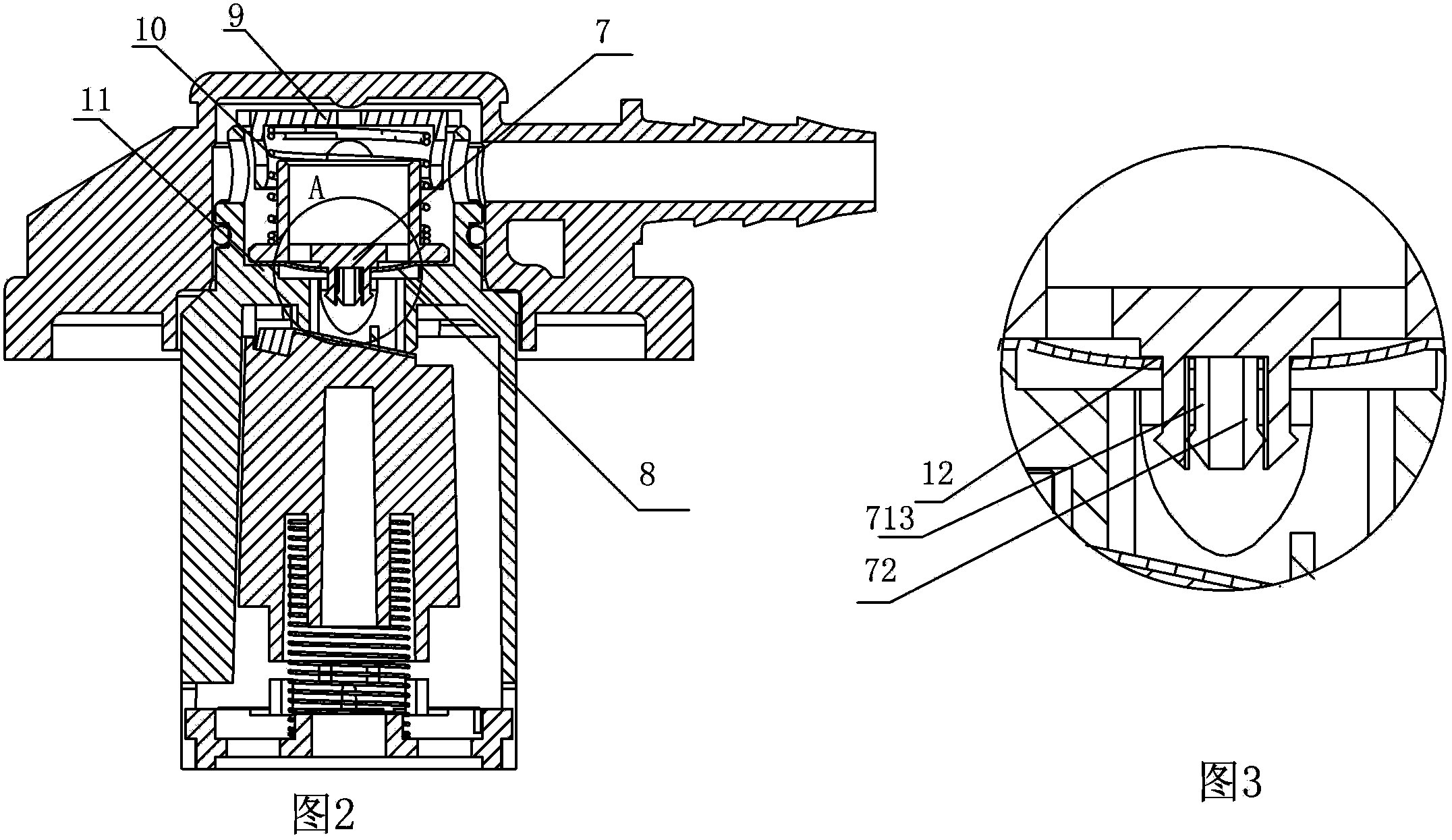 Overflow cutting valve