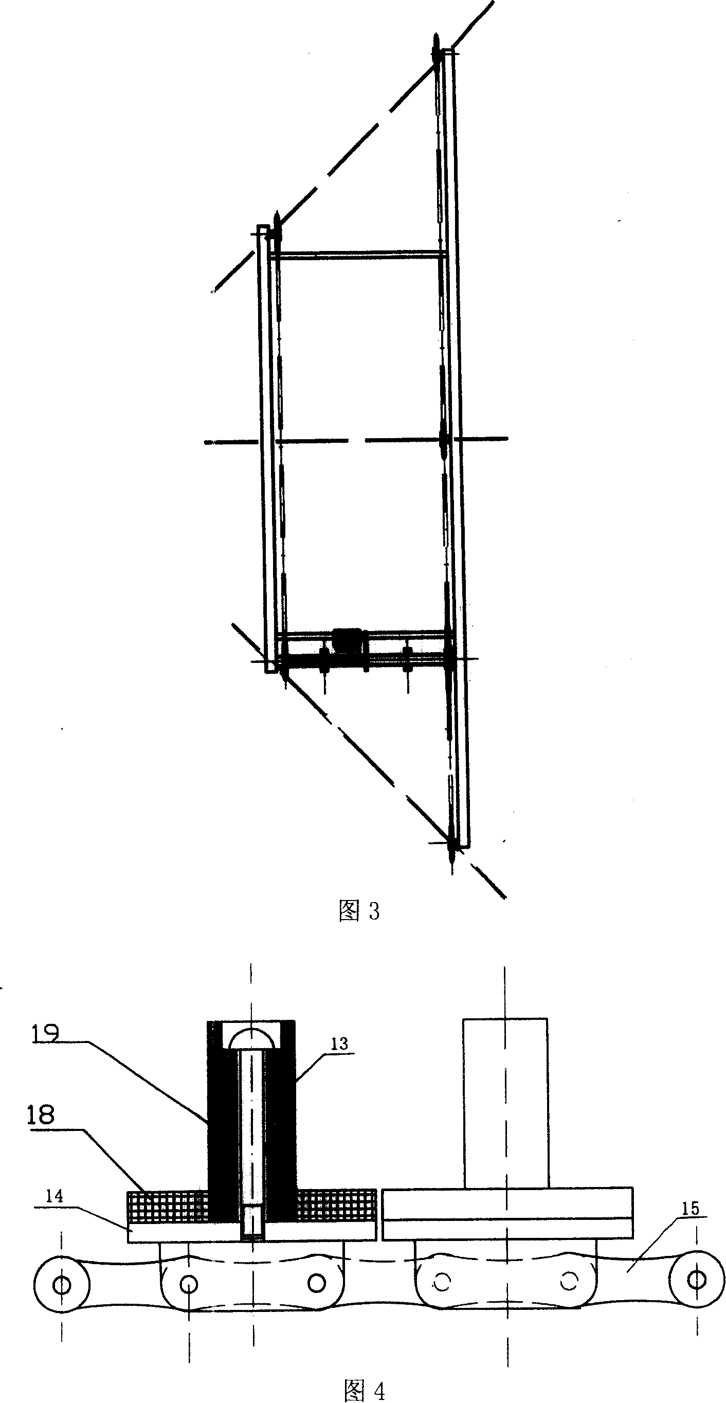 Cornering machine for glass tube transportation