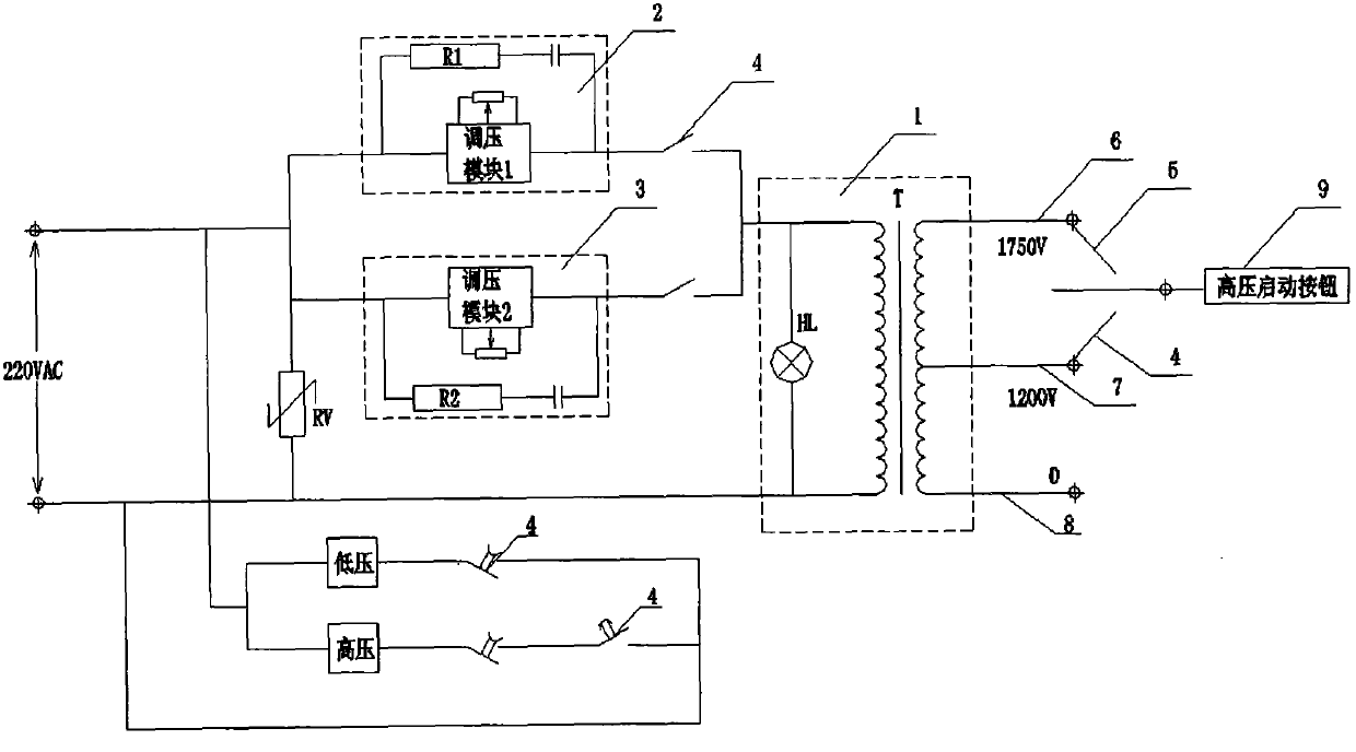 Stepless voltage regulation electric desalination experimental instrument