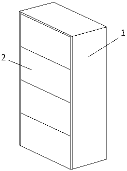 Wooden turnable cabinet