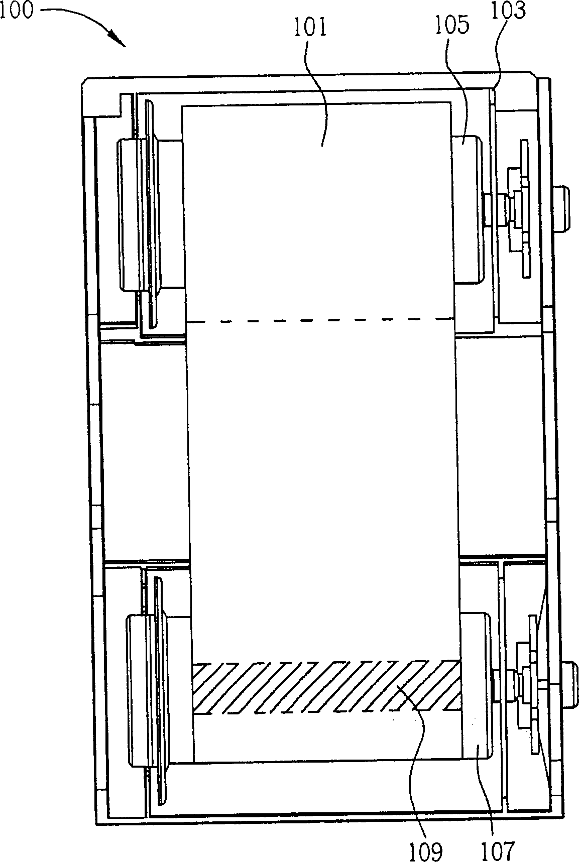 Ink-ribbon transfer device capable of fixing rotary roller