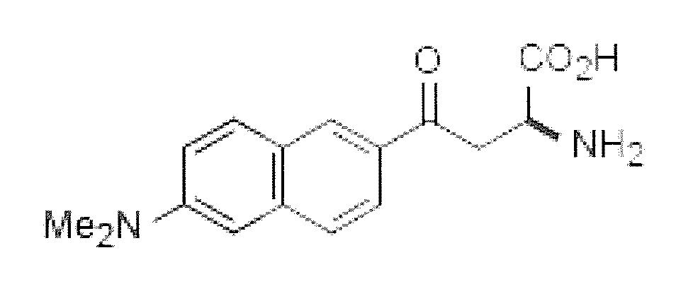 Nonlinear optical detection of molecules comprising an unnatural amino acid possessing a hyperpolarizability