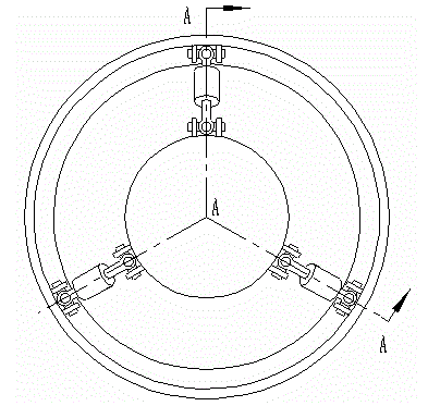 Active-type automatic deviation rectification device of pipe-jacking tunneling machine