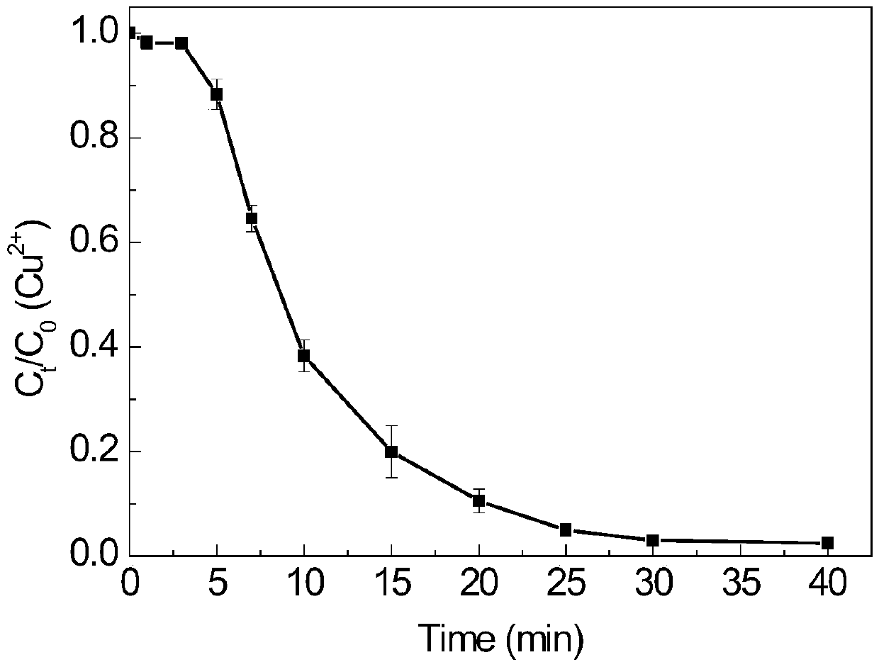 Method for synchronous complex breaking and heavy metal removal based on self-strengthening ozone