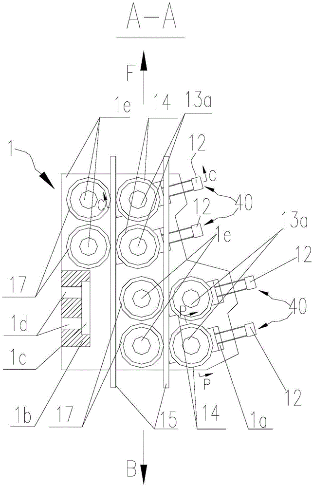 Chord stepping device in steel truss production line