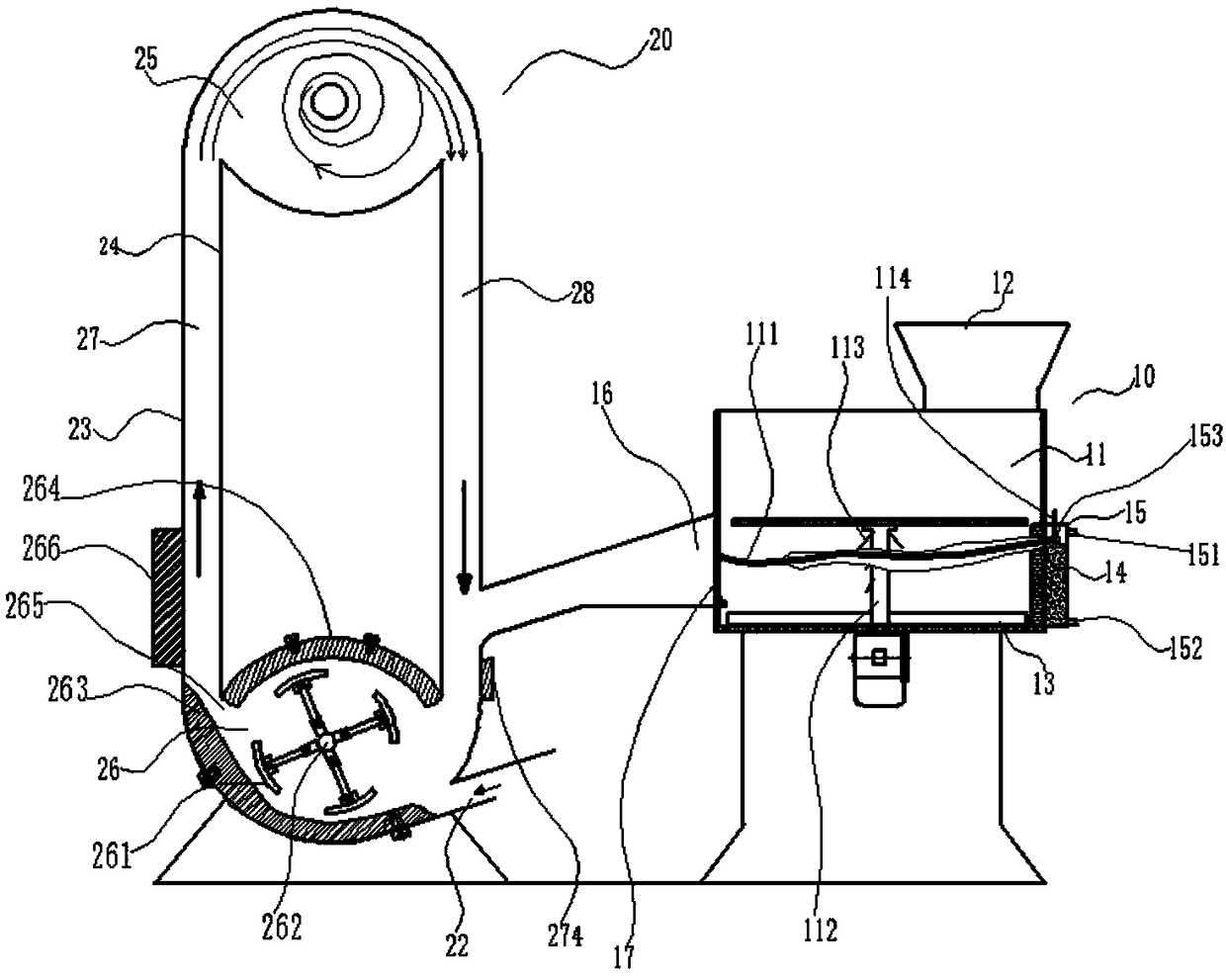 Glass recovery system with self-adaptive crushing cutters