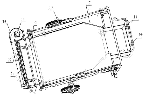 Power-driven self-propelled sickle alfalfa harvester