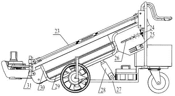 Power-driven self-propelled sickle alfalfa harvester