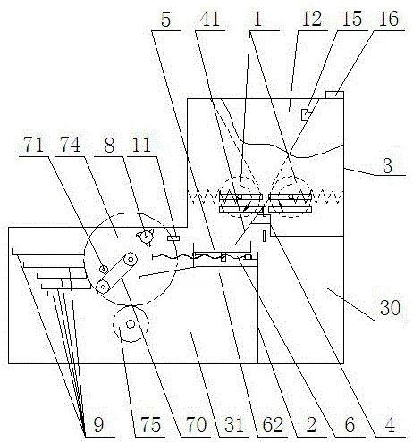 Banknote sorting mechanism for buses