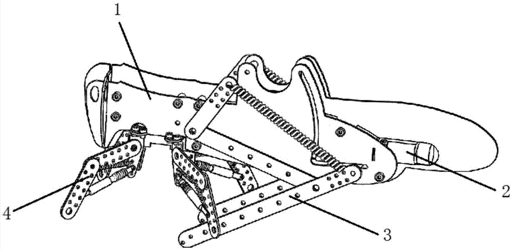 Bionic locust jumping robot with buffer performance