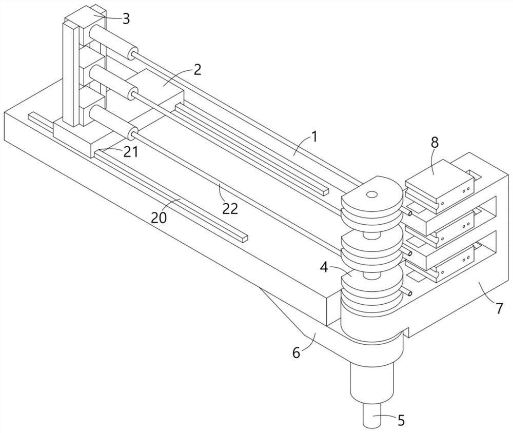 Water pan special-shaped connecting pipe forming device