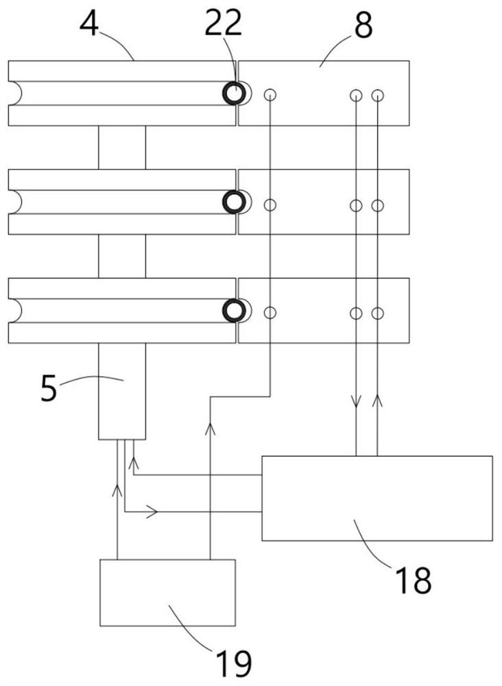 Water pan special-shaped connecting pipe forming device