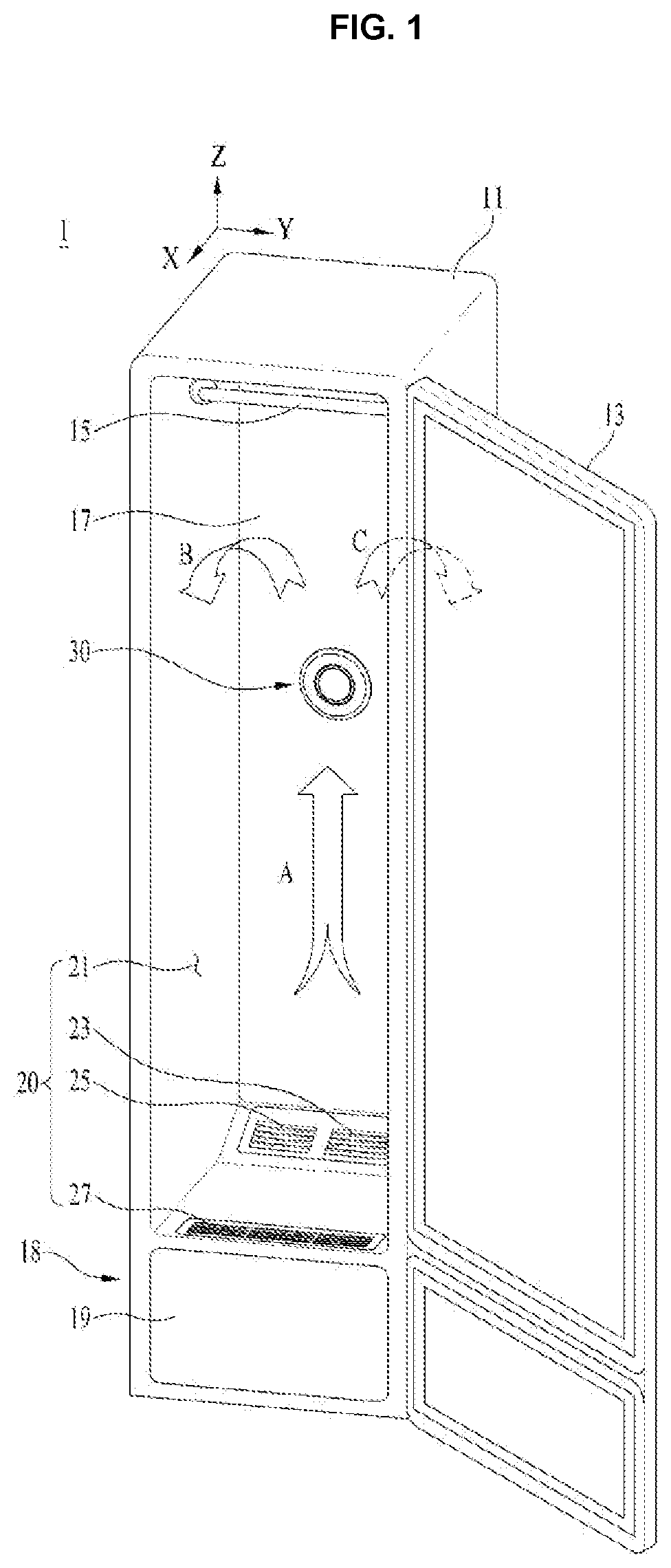 Apparatus for treating clothing