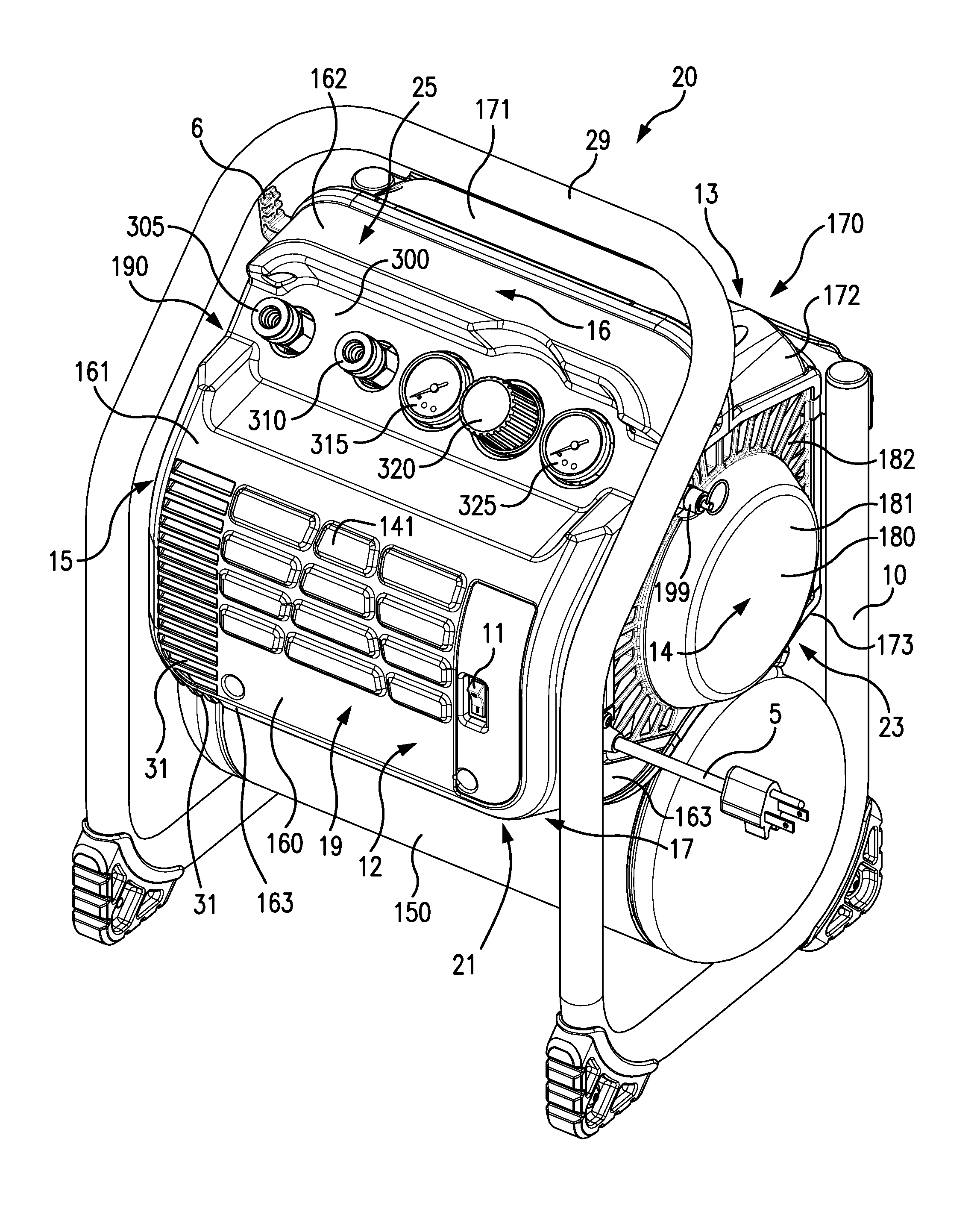 Compressor intake muffler and filter