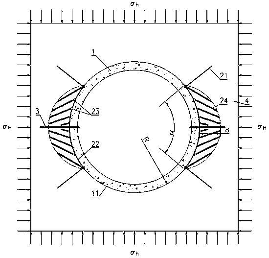 Deep vertical well supporting structure and construction method thereof