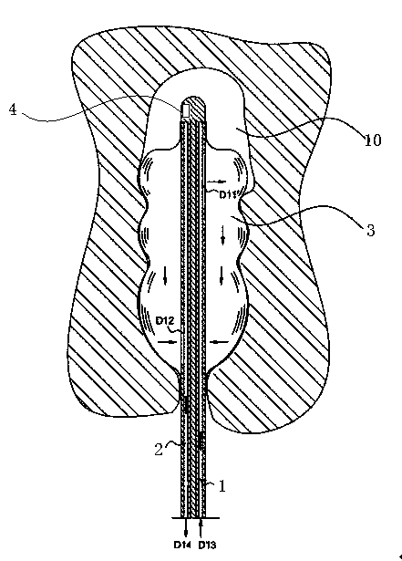 Temperature control catheter with temperature sensor