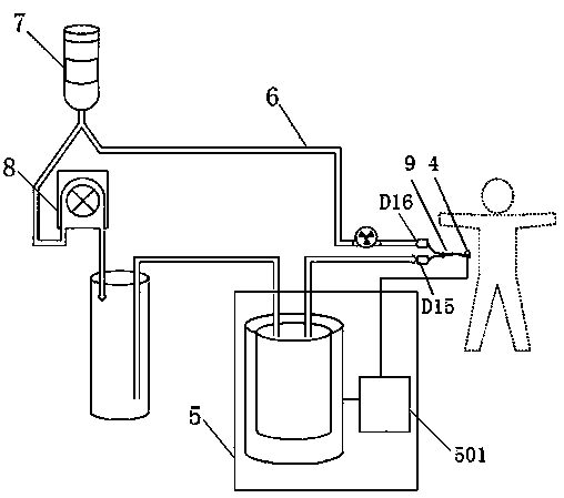 Temperature control catheter with temperature sensor