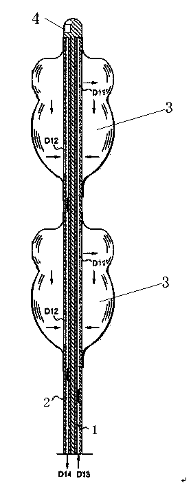 Temperature control catheter with temperature sensor