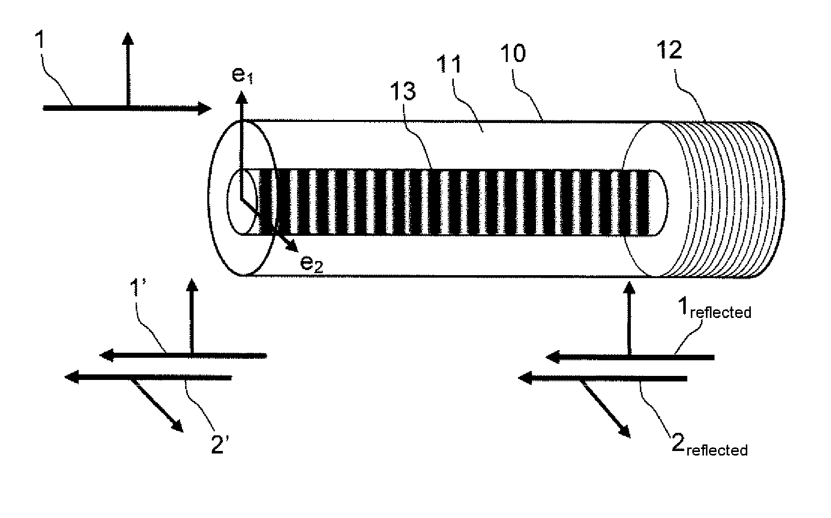 Self-referenced optical fiber sensor and related sensor network