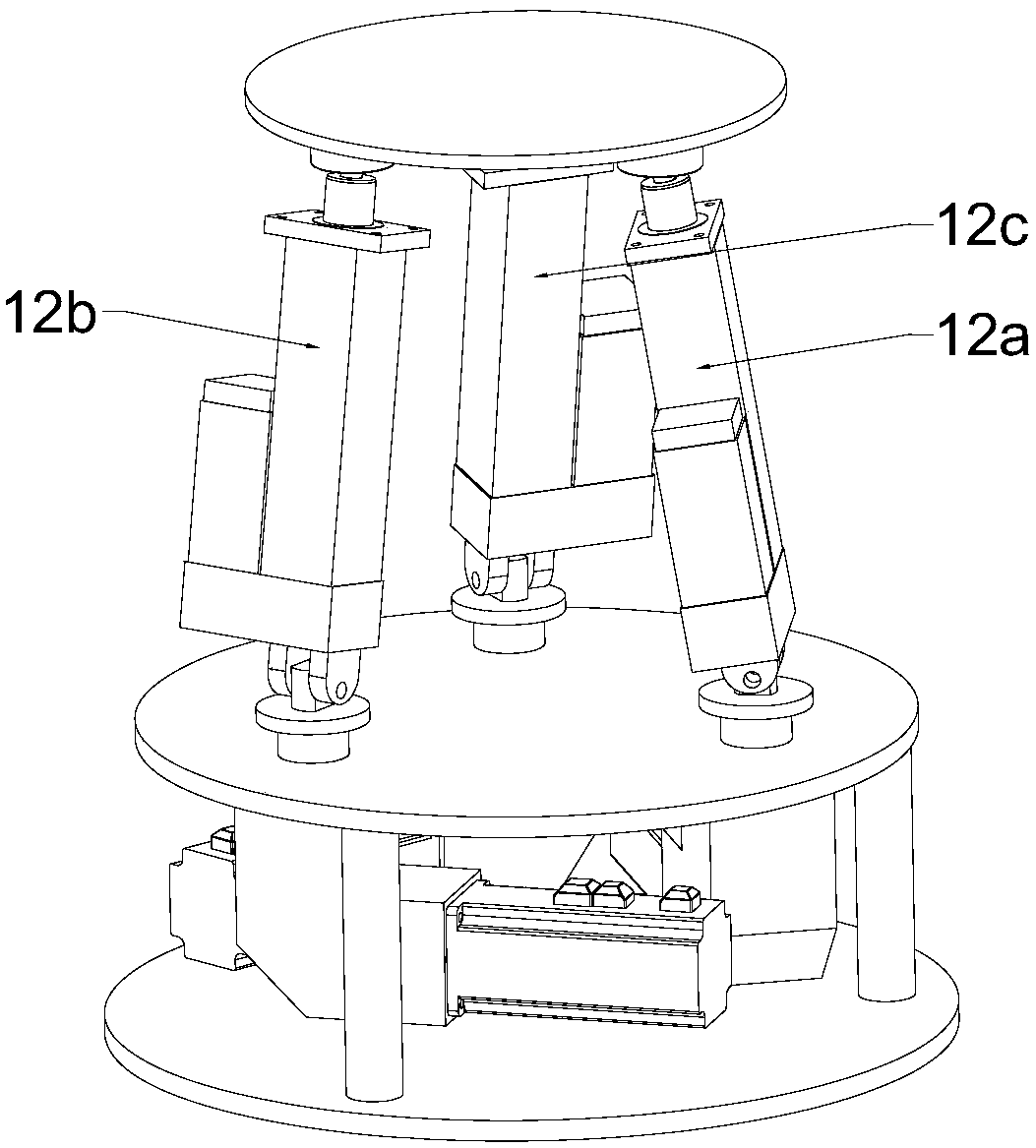 Six-freedom-degree motion platform and electronic equipment